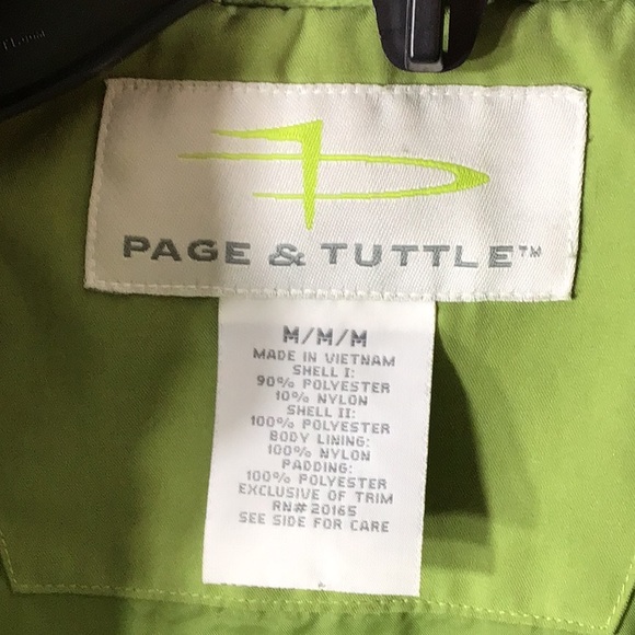 Page & Tuttle quilted zip front jacket/vest M - Picture 7 of 10